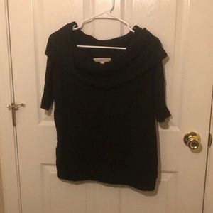 Loft black cowl neck sweater
